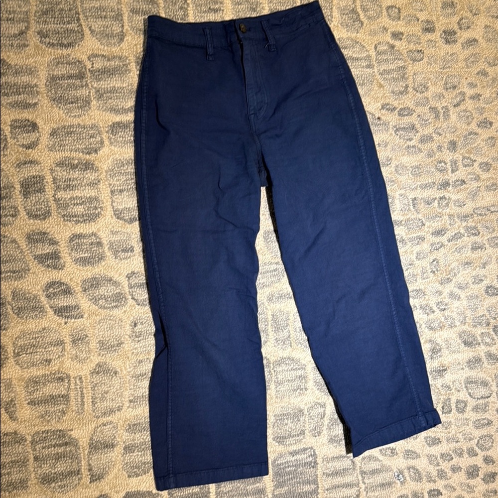 J. Crew Blue Chinos Classic Straight-Leg